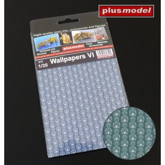 Plus Model 612 1/35 Wallpapers VI (dimensions 105 x 160 mm) - Scenics & Diorama