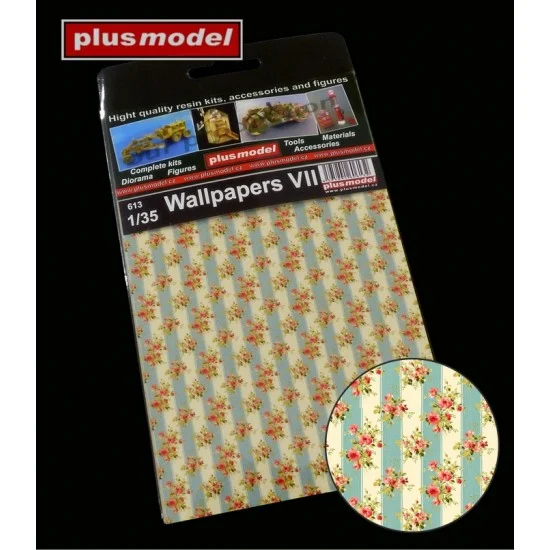 Plus Model 613 1/35 Wallpapers VII (dimensions 105 x 160 mm) - Scenics & Diorama