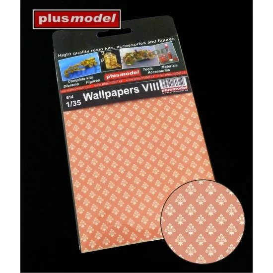 Plus Model 614 1/35 Wallpapers VIII (dimensions 105 x 160 mm) - Scenics & Diorama