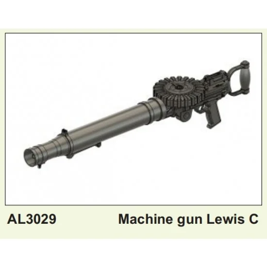Plus Model AL3029 1/32 Machine Gun Lewis Pattern C - Model Planes