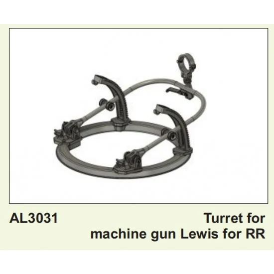 Plus Model AL3031 1/32 Lewis Machine Gun Turret - Model Planes