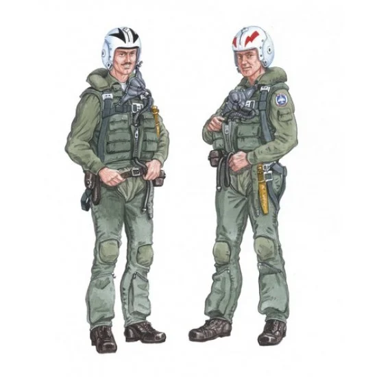 Plus Model AL4018 1/48 F-4 Phantom Crew (2 figures) (Resin + Decals)