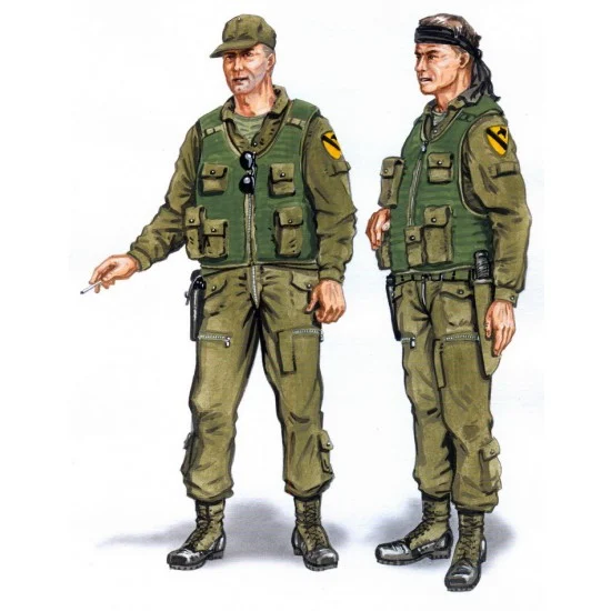 Plus Model AL4048 1/48 Crew Bell UH-1 Huey (2 figures)
