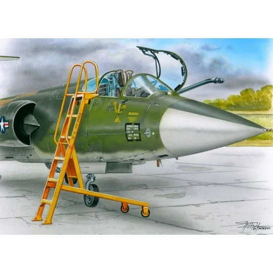 Plus Model AL4061 1/48 Ladder for Lockheed F-104 Starfighter (Plastic Injected kit)