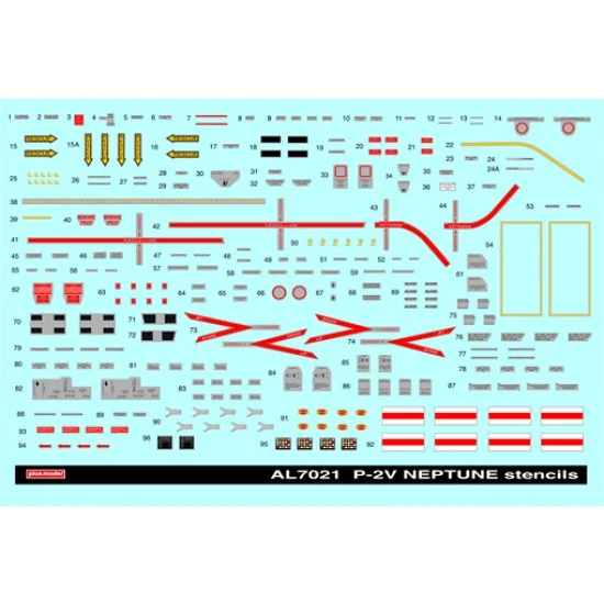 Plus Model AL7021 1/72 Stencils for P2V Neptune - Military Vehicles & Tanks