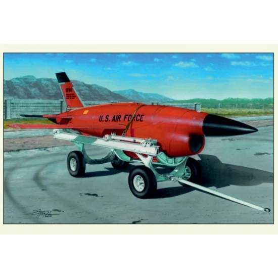 Plus Model AL7035 1/72 Ryan Firebee BQM-34 Target Drone w/Transpoprt Cart