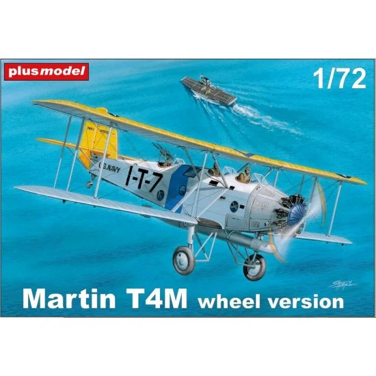 Plus Model AL7038 1/72 US Martin T4M Torpedo Plane Wheel Version - Model Planes