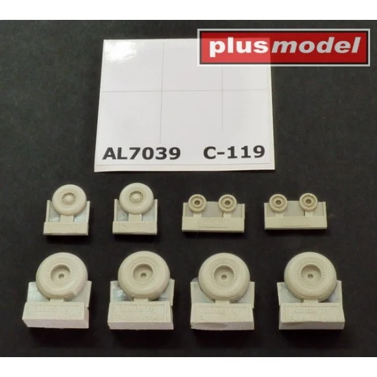 Plus Model AL7039 1/72 Fairchild C-119 Flying Boxcar Wheels Early Version