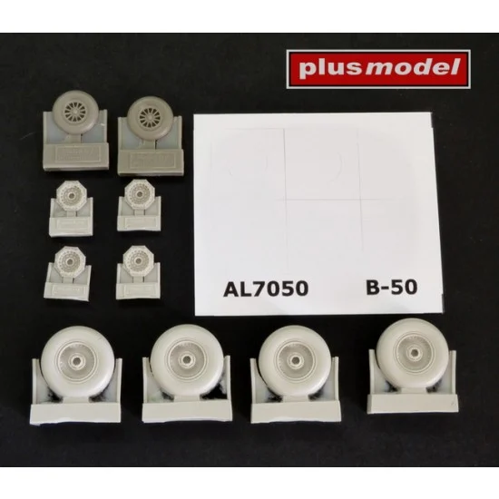 Plus Model AL7050 1/72 Boeing B-50 Superfortress Wheels