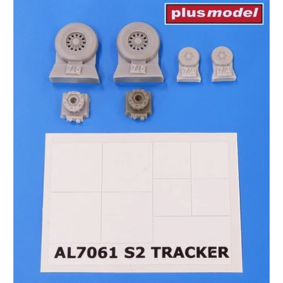 Plus Model AL7061 1/72 Grumman S2 Tracker Wheels - Model Planes