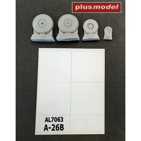 Plus Model AL7063 1/72 Douglas A-26B Invader Wheels