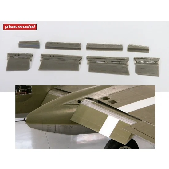Plus Model AL7075 1/72 B-25 Mitchell Flaps