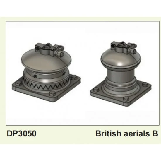 Plus Model DP3050 1/35 British Antennas Pattern B - Military Vehicles & Tanks