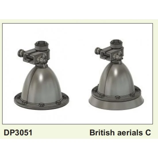 Plus Model DP3051 1/35 British Antennas Pattern C - Military Vehicles & Tanks