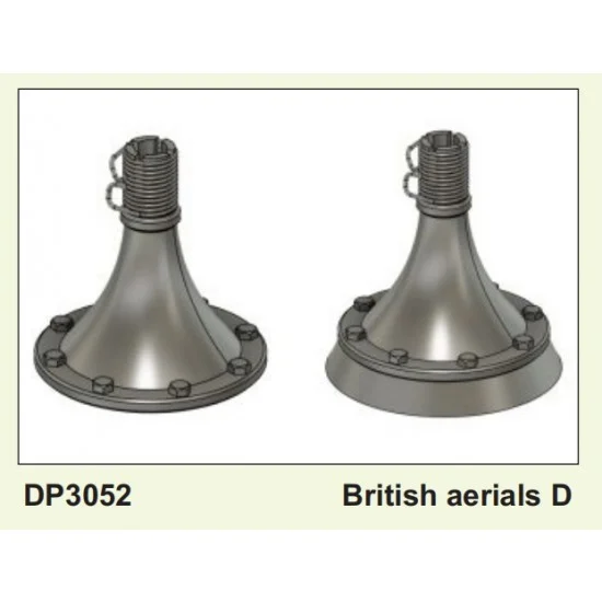 Plus Model DP3052 1/35 British Antennas Pattern D - Military Vehicles & Tanks