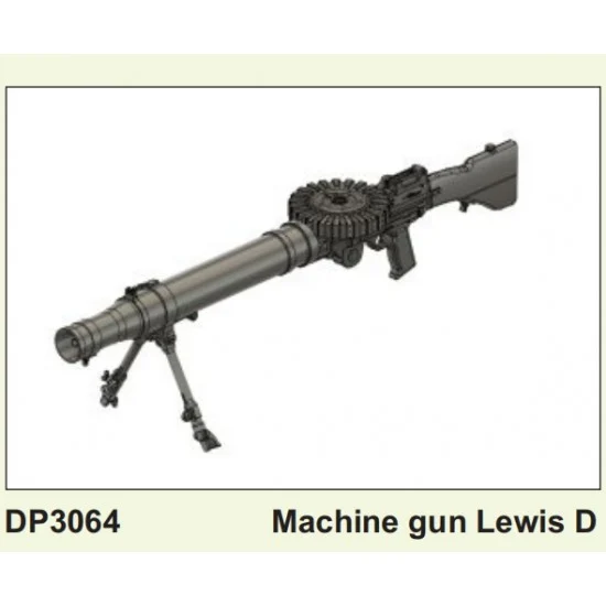 Plus Model DP3064 1/35 Machine Gun Pattern D - Military Vehicles & Tanks