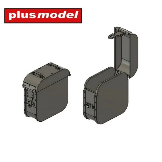 Plus Model DP3069 1/35 Machine Gun Maxim Ammunition Boxes (8pcs) - Military Vehicles & Tanks