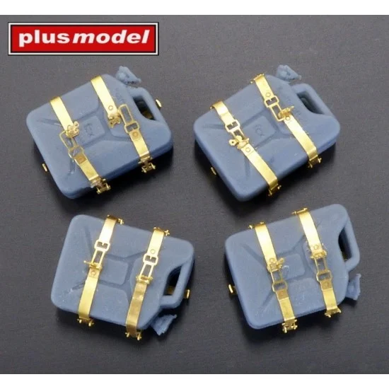 Plus Model DP3076 1/35 German Canisters With Holders for Sd.Kfz. 234 (6pcs) - Scenics & Diorama