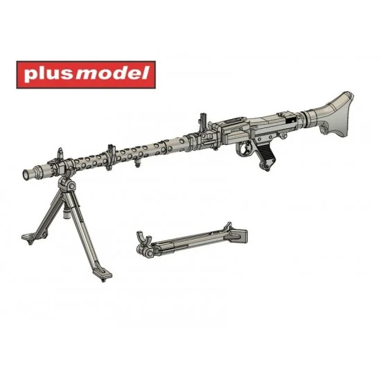 Plus Model DP3078 1/35 Machine Gun MG 34 Infantry Version - Military Vehicles & Tanks
