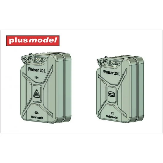 Plus Model DP3087 1/35 German Canisters Early - Brose U Co Coburg ABP (12pcs)