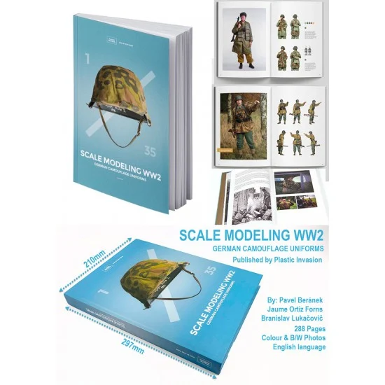 Plastic Invasion PLV01 Pavel Beranek Step-By-Step Vol.1 Scale Modeling WWII 1/35 German Camouflage Uniforms