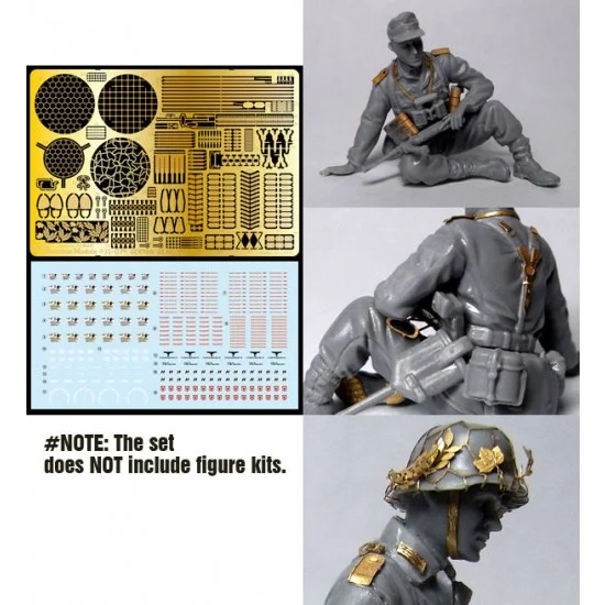 Passion Models 35-079 1/35 WWII German Gear Set w/Decals (1 photoetch +1 water-slide Decals sheet)