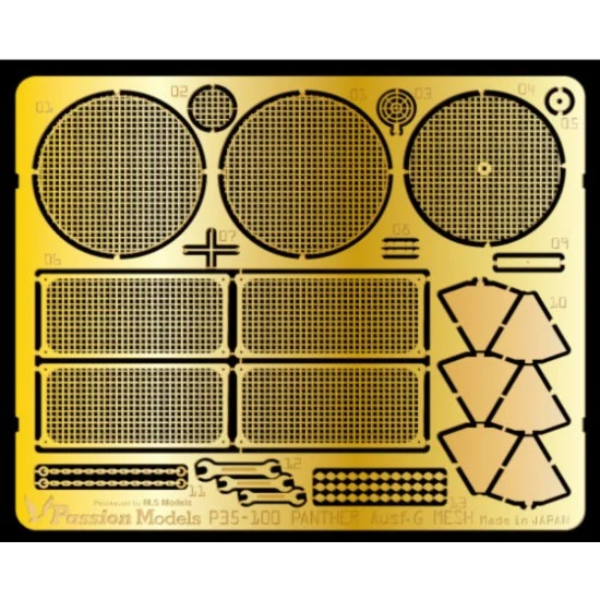 Passion Models 35-100 1/35 Panther Ausf.G Photo-Etched Set for Tamiya 35170/35174/35176 kit