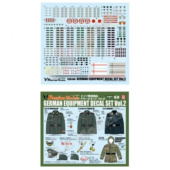 Passion Models 35D-004 1/35 WWII German Army Equipment Decal set #2 (water-slide)
