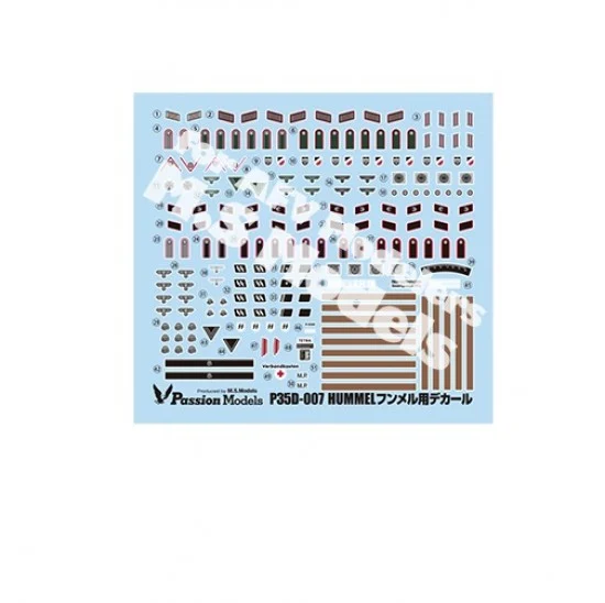 Passion Models 35D-007 1/35 Hummel Decal Set
