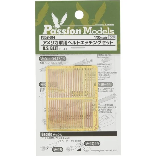 Passion Models 35V-014 1/35 US Military Belt Etched Set