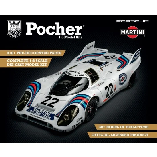 Pocher HK122 1/8 Porsche 917KH - 1971 Le Mans Winner MARTINI Edition