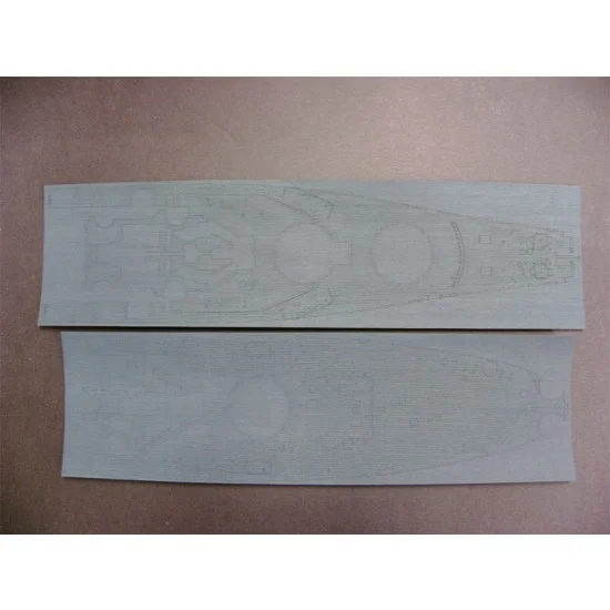 Pontos 35002WD1 1/350 USS BB-63 Missouri Wooden Deck Set (Blue) & Dry Transfer for Tamiya