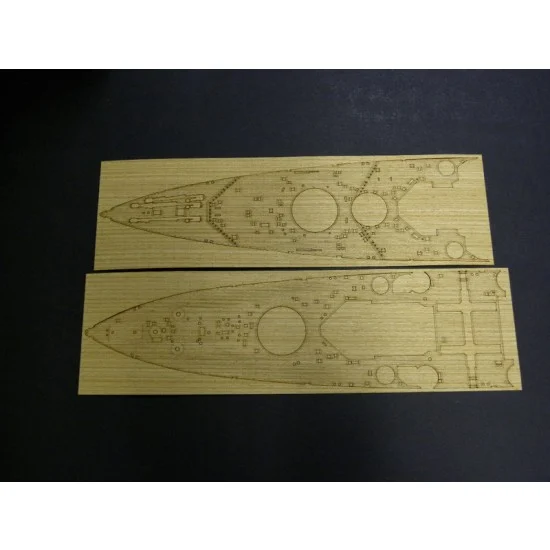 Pontos 35004WD1 1/350 HMS Prince of Wales Wooden Deck Set & Dry Transfer for Tamiya kit - Model Ships & Boats