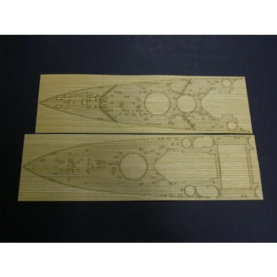 Pontos 35008WD1 1/350 HMS King George V Wooden Deck set & Dry Transfer for Tamiya kit - Model Ships & Boats