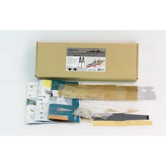 Pontos 35017F1 1/350 USS CA-35 Indianapolis 1945 Detail-up set for Academy kit