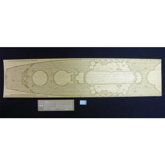 Pontos 35029WD1 1/350 IJN Yamato 1945 Wooden Deck Set & Dry Transfer for Tamiya kit - Model Ships & Boats