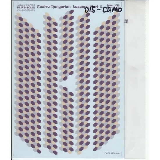 Print Scale 015 1/48 Austro-Hungarian Lozenge Part 2 Decals (3 sheets)