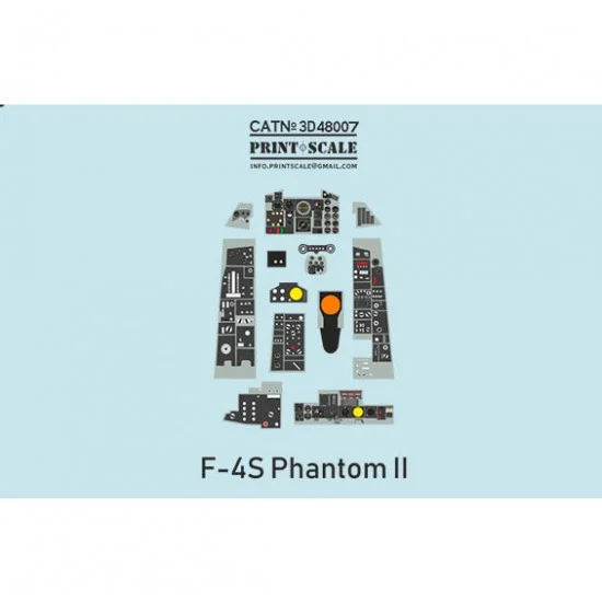 Print Scale 3D48007 1/48 McDonnell Douglas F-4S Phantom II Instrumental Panel