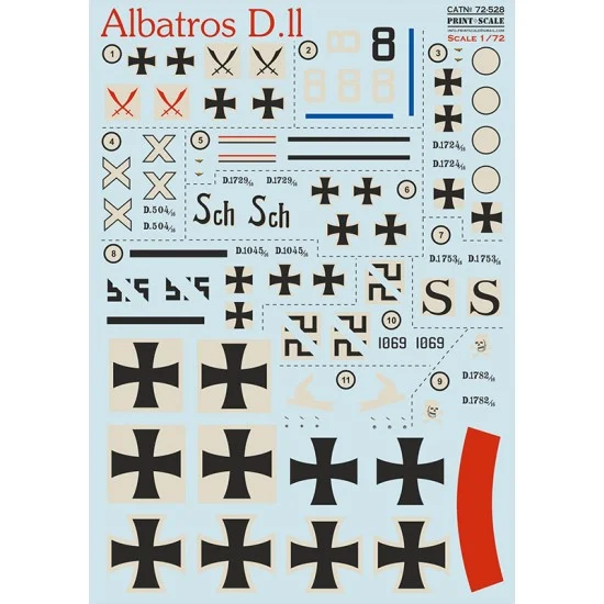 Print Scale 72-528 1/72 Albatros D.II Decal
