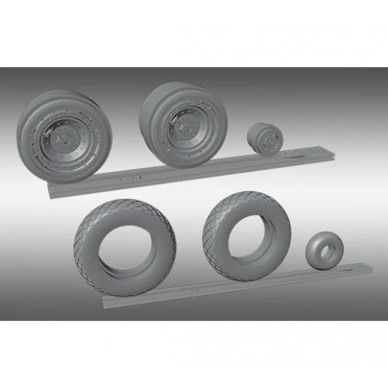 Print Scale PSW48020 1/48 Boeing B-17 Rubber Wheels