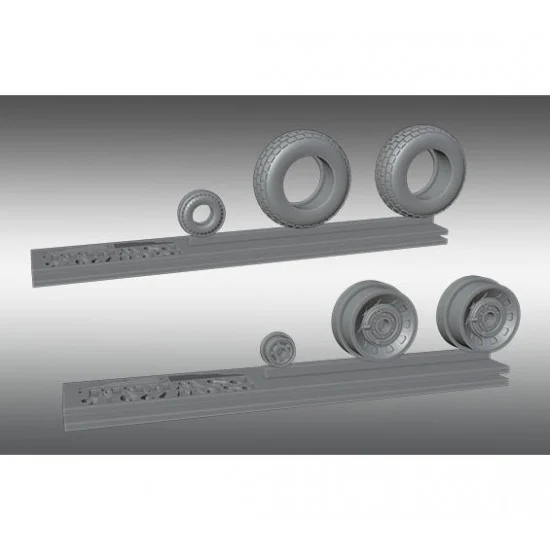 Print Scale PSW72016 1/72 P-51 Mustang Rubber Wheels