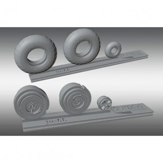 Print Scale PSW72023 1/72 Junkers J-88 Rubber Wheels Type 2 (resin)