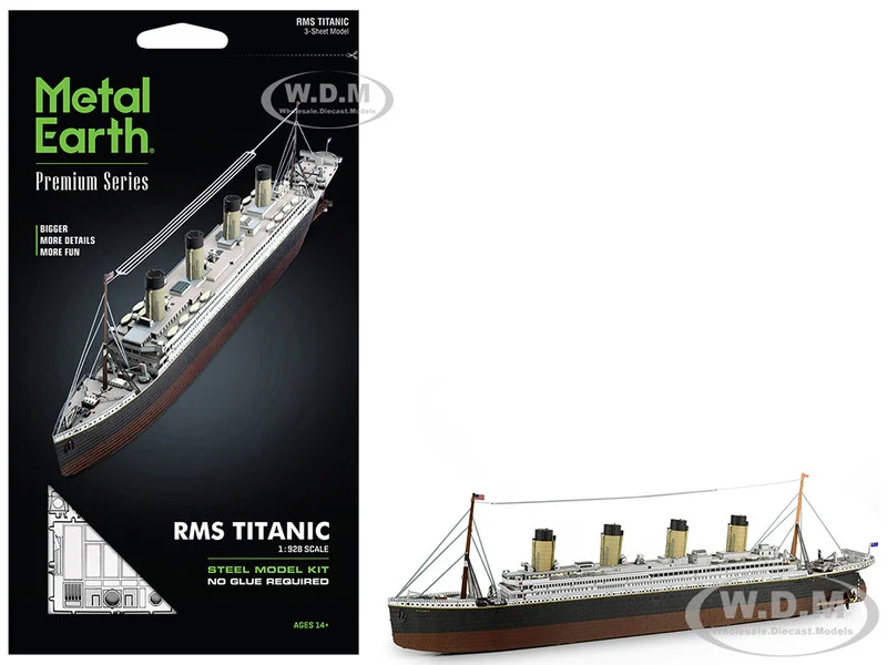 Model Kit RMS Titanic Ship (Moderate Difficulty) Steel Model by Metal Earth - Model Kits (To Built)