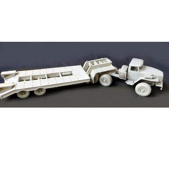 PanzerShop 35C194-3 1/35 URAL-44202 Saddle Tractor w/Vi3 Wheels Conv Set & ChMZAP-5523 Trailer/Semi-trailer