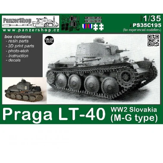 PanzerShop 35C195 1/35 WWII Slovak Army Praga LT-40 Machine Gun Type