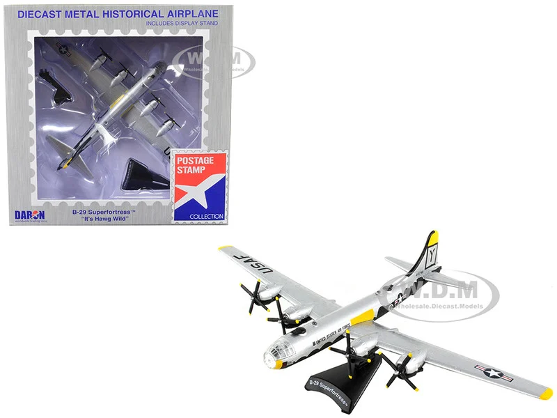 Boeing B-29 Superfortress Aircraft "It's Hawg Wild" United States Army Air Force 1/200 Diecast Model Airplane by Postage Stamp