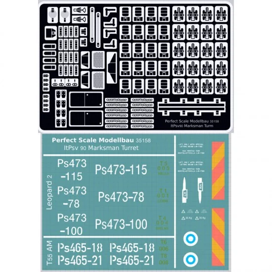 Perfect Scale Modellbau 35158 1/35 Finnish ItPsv90 Marksman Turret Detail set for Takom kits - Military Vehicles & Tanks