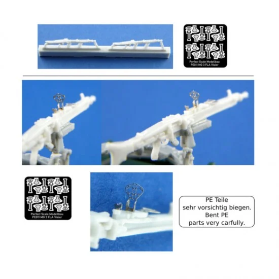Perfect Scale Modellbau 35165 1/35 Modern MG3 Set with AA Sight (2pcs) - Model Figures