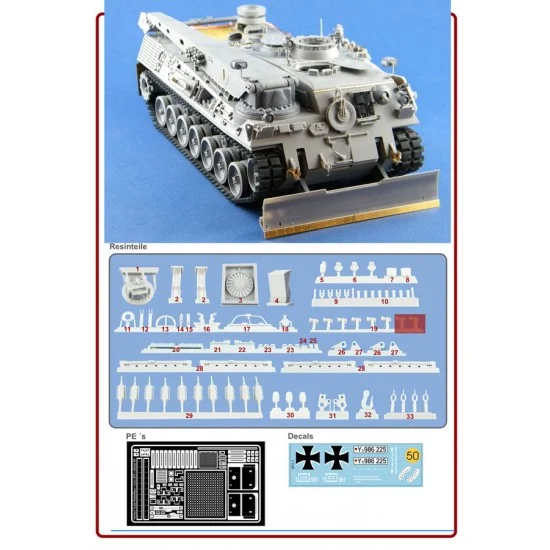 Perfect Scale Modellbau 35193 1/35 Bergepanzer 2 Detail Upgrade set for Takom kit 2122/2135 - Military Vehicles & Tanks