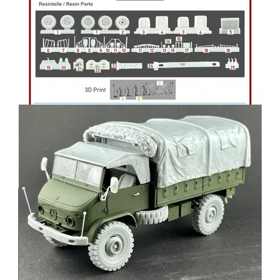 Perfect Scale Modellbau 35218 1/35 Unimog S404 Conversion Set for ICM kit #35135 - Military Vehicles & Tanks